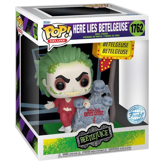 Фигурка Funko POP! Deluxe Beetlejuice Here Lies Betelguise (Exc) (1762) 84529 / Фигурка Фанко ПОП! по мотивам фэнтэзи-комедии режиссёра Тима Бёртона, Битлджус