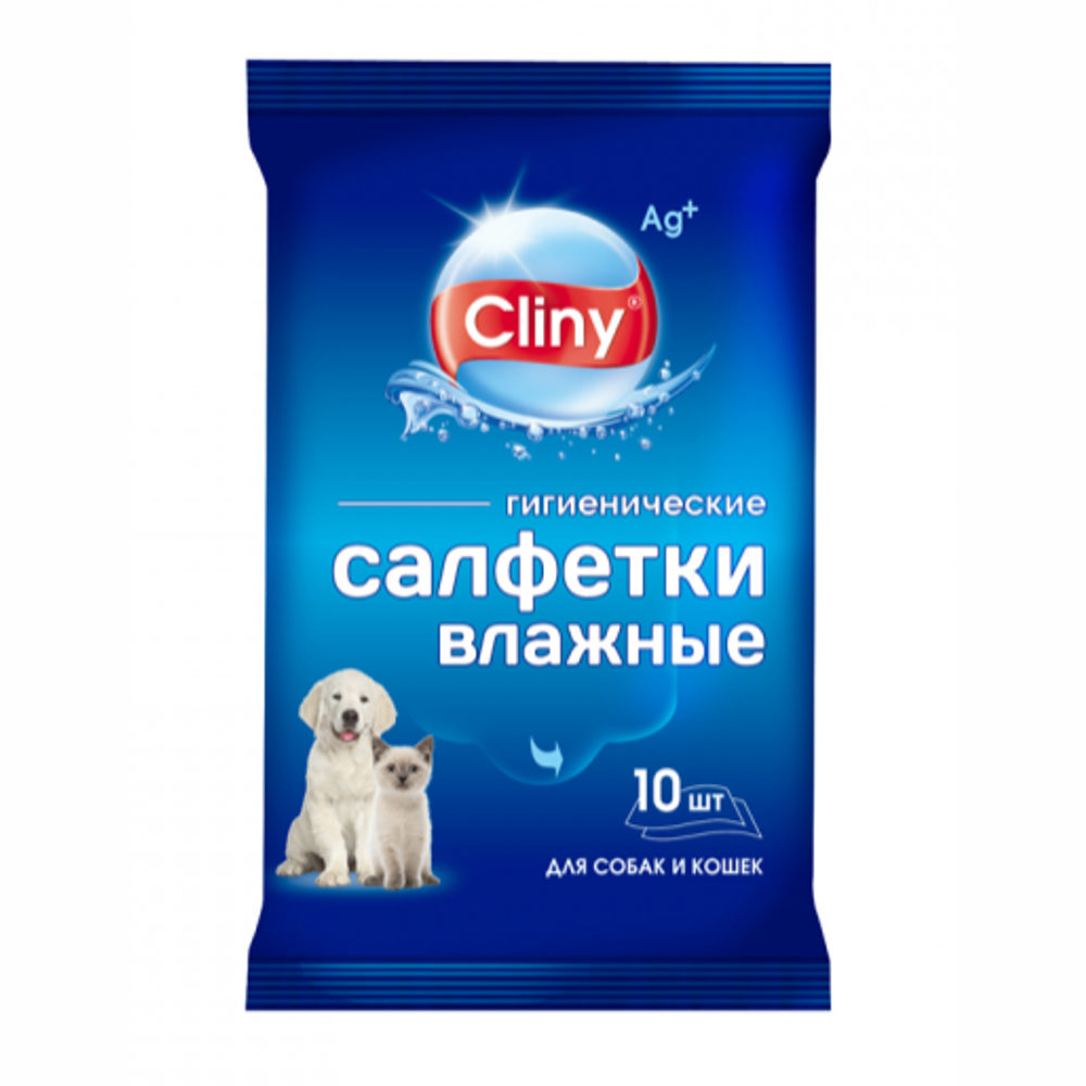 Cliny 10 шт салфетки влажные