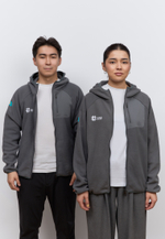 Флисовая кофта на замке ARGYMAQ EXPLORER GREY