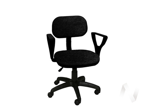 Кресло Лига 2 (пластик черный/ткань черная)