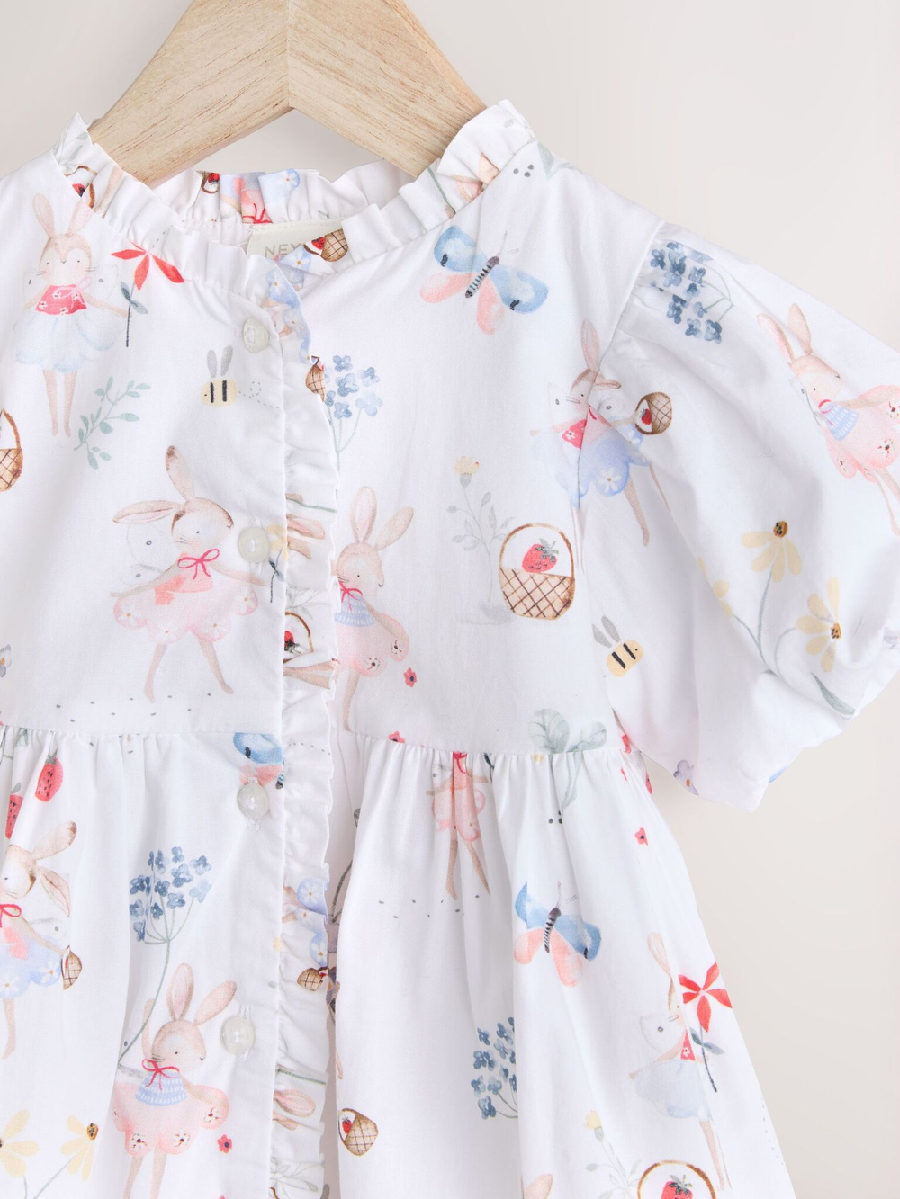 Платье для девочки Next AA8-199, Белый, Розовый