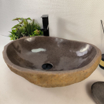 Раковина из речного камня RS-65228 54*42*15 0857