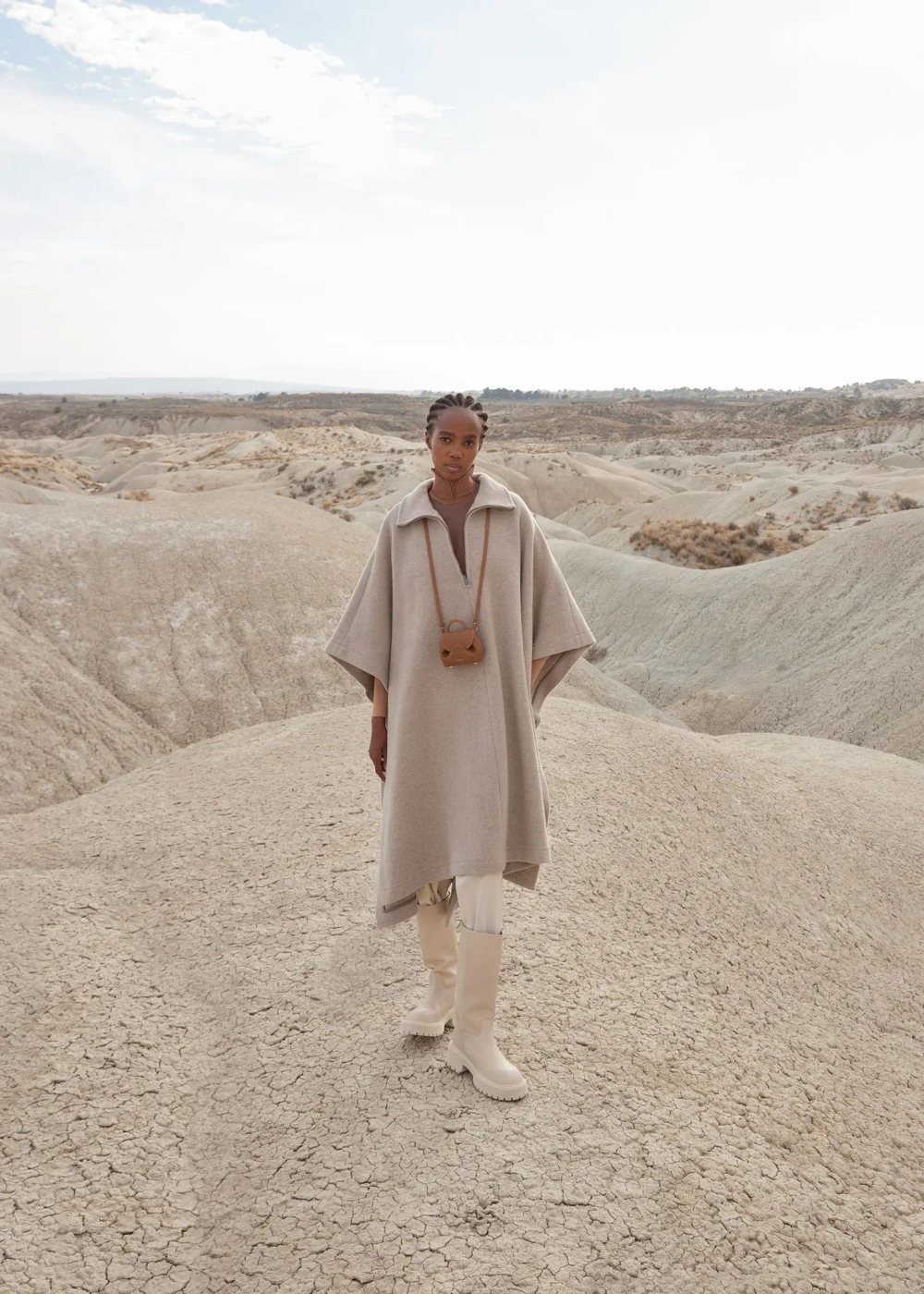 POLENE СУМКА NUMERO UN MICRO, ЦВЕТ ВЕРБЛЮЖЬЕЙ ШЕРСТИ