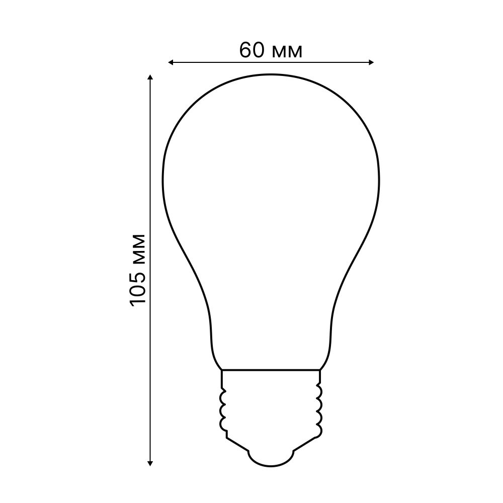 LED-A60-7W-SW-E27-230V-WF-CL GLS81TR Умная лампа светодиодная Wi-Fi+Bluetooth. диммируемая. Форма А. прозрачная. Стеклянная колба. 2700-6500K. Голосовое управление+приложение UnielSmart. TM Uniel