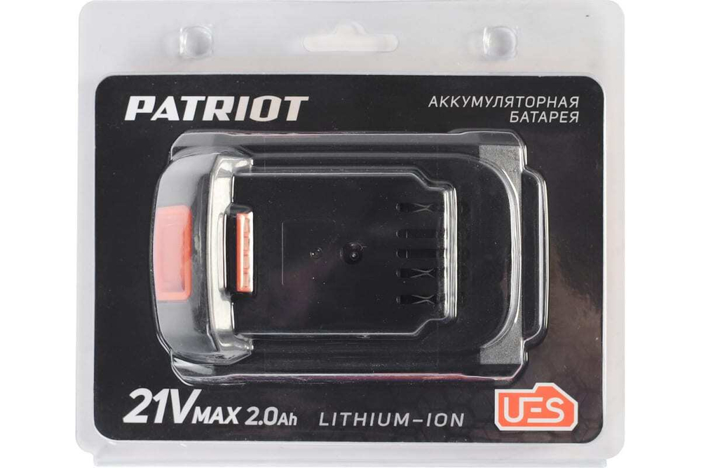 Батарея аккумуляторная PB BR 21V(Max) Li-ion UES 2.0 Ah, тонкая зарядка Patriot 180301122