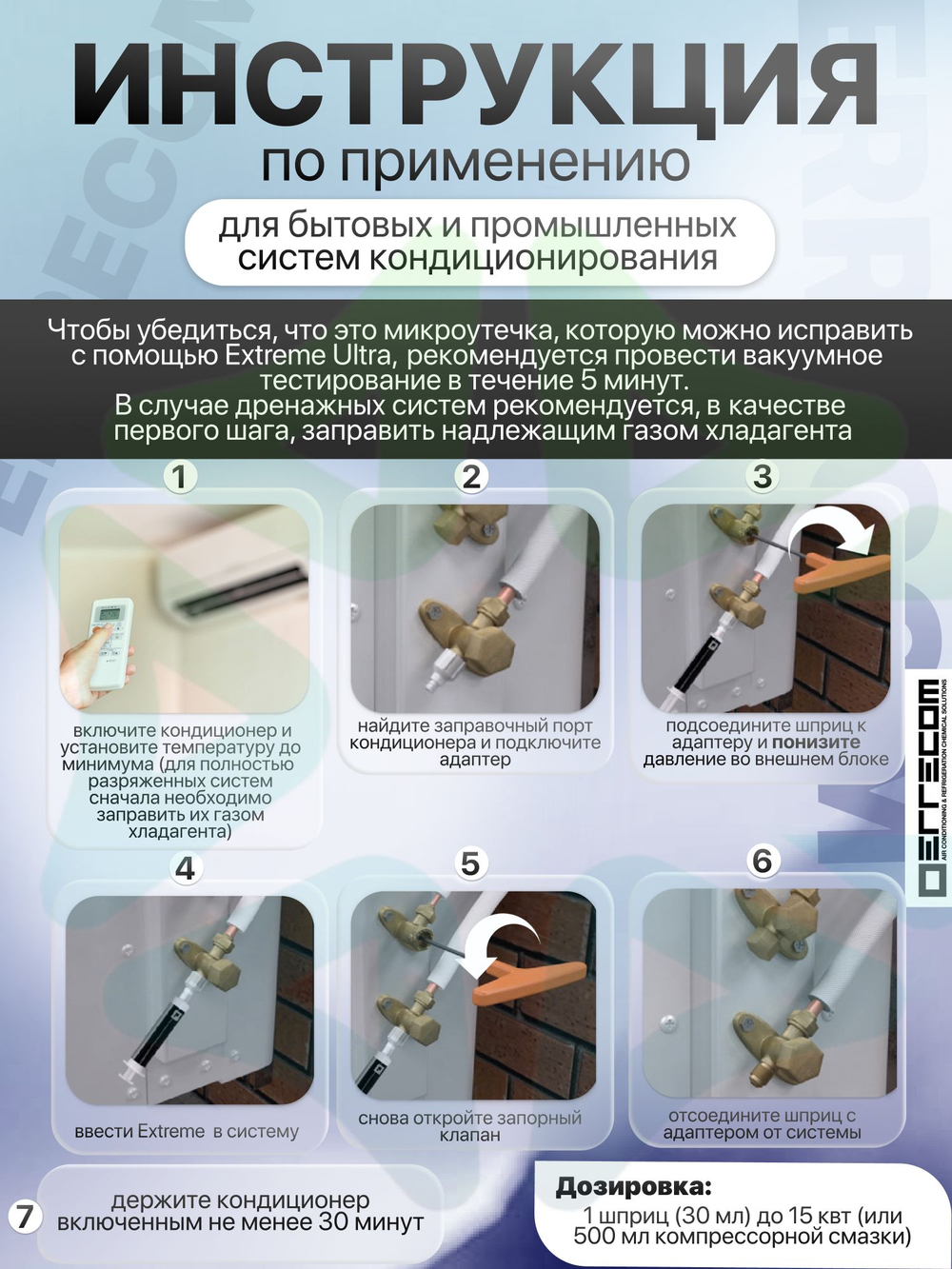 Герметик Extreme TR1062.C.H1.S2 30 мл с 2 адаптерами для систем автомобильного кондиционирования