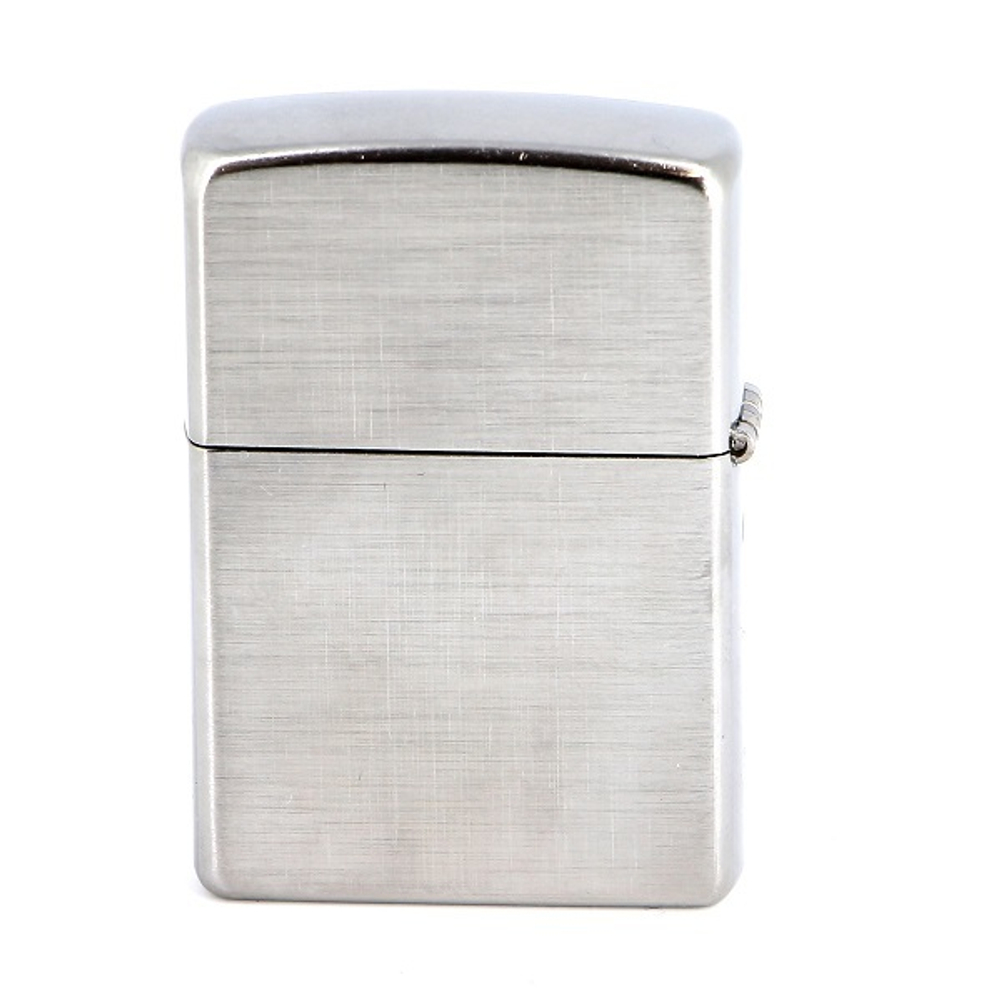 Зажигалка серебристая матовая Zippo 28181 с покрытием Brushed Chrome
