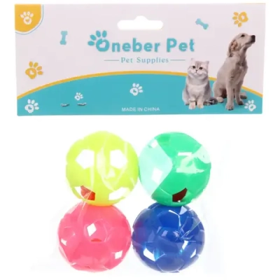 Игрушки в наборе 4шт «МУРОЧКИН», мячики, цвет микс, d-3.5см✦