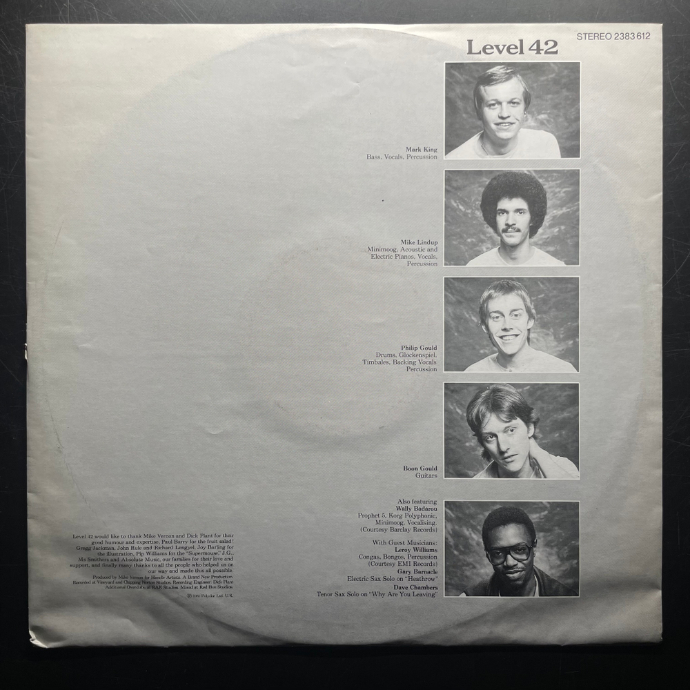 Level 42 ‎– Level 42 (Германия 1981г.)