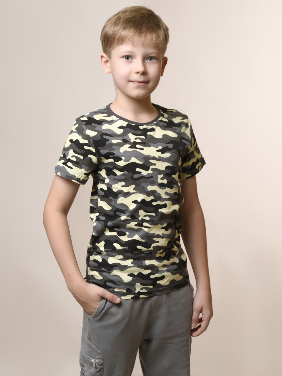 Футболка для мальчика камуфляжная