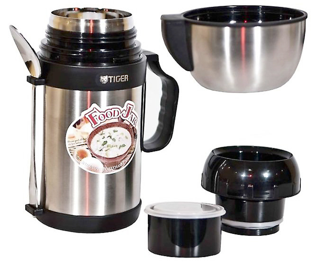 Термос с широким горлом Tiger MCW-P091 Stainless, 0.9 л