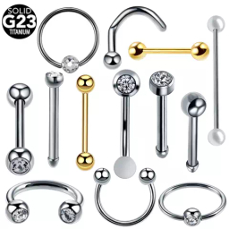 Серьги для пирсинга. Титан G23 Серьги для пирсинга. Титан G23