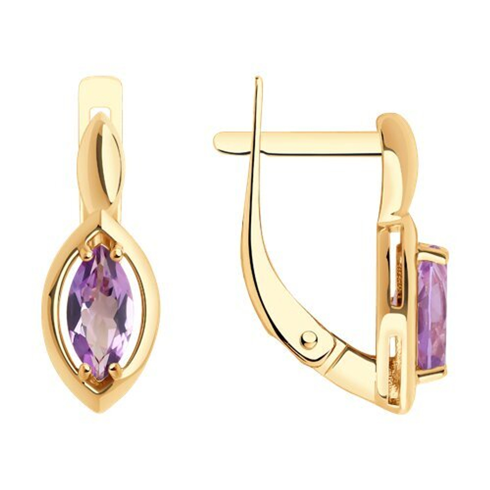 Серьги из золота 585 пробы