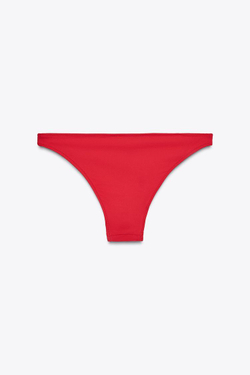 ZARA ОДНОТОННЫЕ ПЛАВКИ-БИКИНИ, КРАСНЫЙ