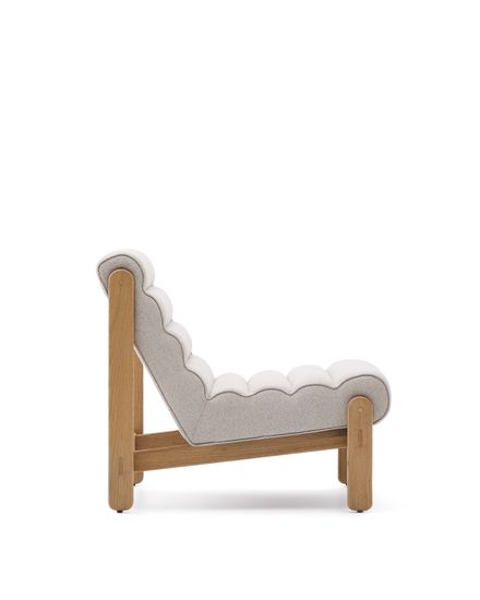 Кресло Magira из дуба с натуральной отделкой, бежевое Испания