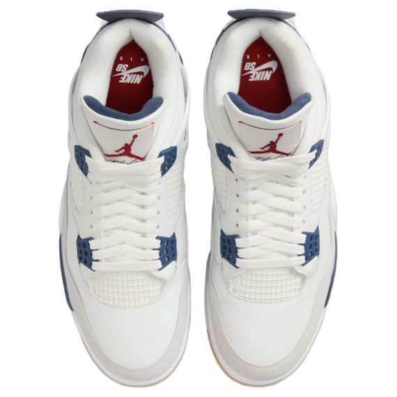 Иордания Эйр Джордан 4 Подвесные баскетбольные мячи, Высоки Белые и сине-Голубые