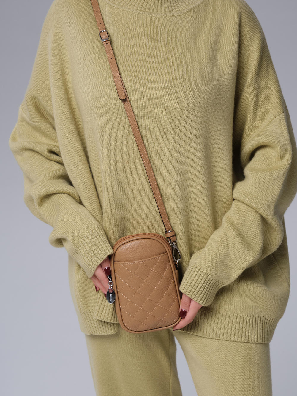 Мини-сумка кожаная Azaro 30832 ботаника 769