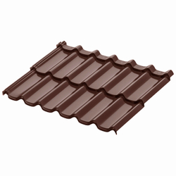Модульная металлическая черепица AQUASYSTEM СТОКГОЛЬМ, покрытие Rooftop Шелк