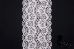 1386 Кружево эластичное 18,5 см, Италия, кремовый