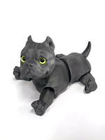 Уценка! Подвижный американский бульдог, игрушка антистресс, серый