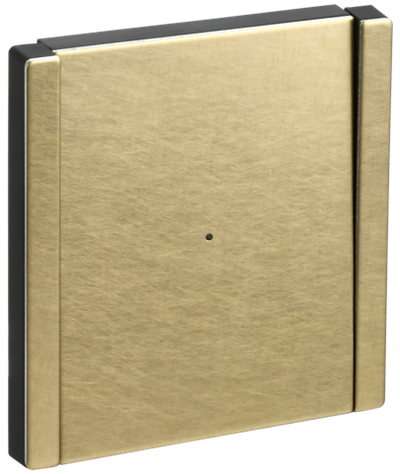 FORTE&PIANO Выключатель 1-клавишный проходной с индикацией 10А FP604M металл шампань IEK