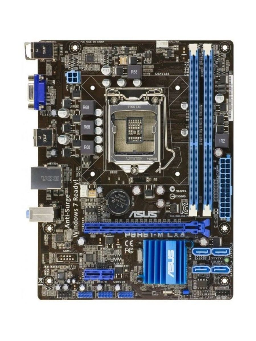 S-1155 Материнская плата ASUS P8H61-M LX3