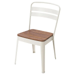 Стул садовый для дома и улицы - IKEA NORRMANSÖ/NORRMANSO, 83x52x48см, белый, НОРРМАНСЁ ИКЕА