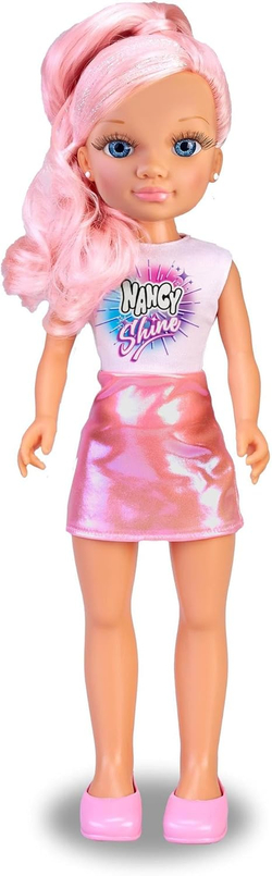 Кукла Nancy Shine Pink с розовыми волосами, 40см