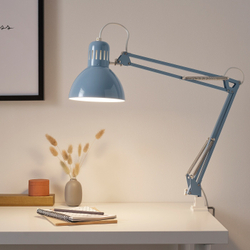 IKEA TERTIAL  (ИКЕА ТЕРТИАЛ)  -  Настольная лампа, светло-голубая