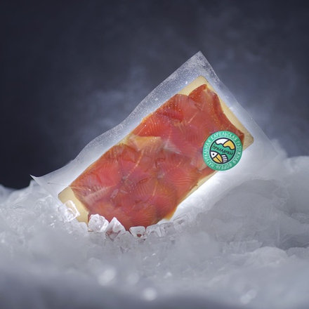 Форель холодного копчения филе ломтики 200гр