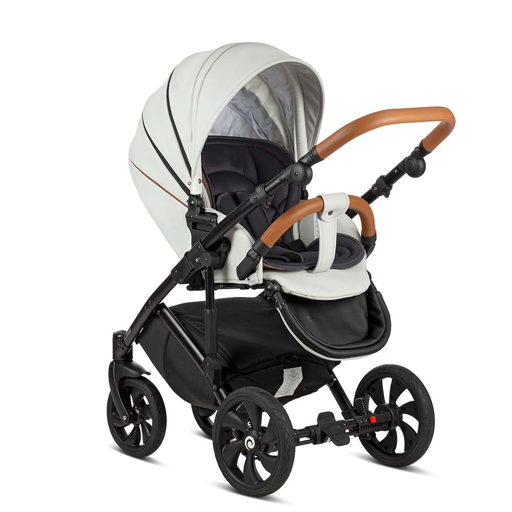 Коляска Tutis Viva Life 3 в 1 New 2019 CLOUD №085 (Белая эко-кожа)
