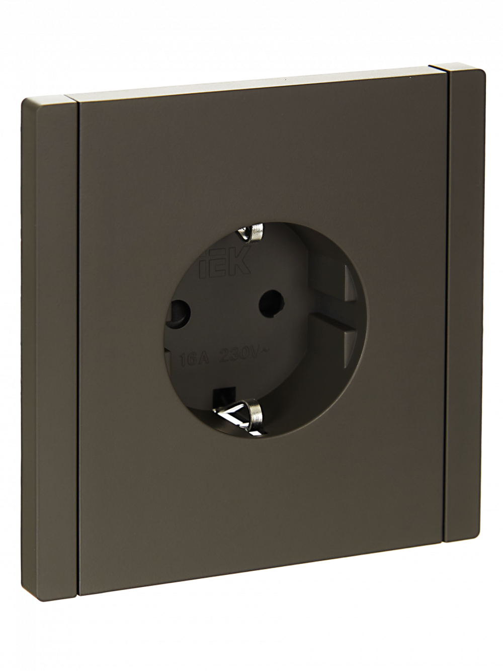 FORTE&PIANO Розетка 1-местная с заземлением с защитными шторками винтовое крепление 16А USB A+C 18Вт FP347 серый IEK