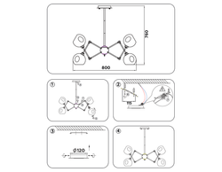 Ambrella Подвесная люстра со сменными лампами Traditional TR9052