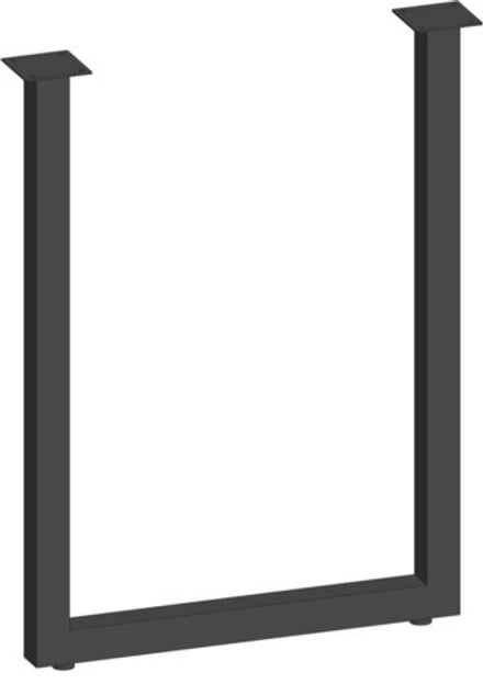 Опора стола рег. П-образная 1100х500 (50х25) черный муар