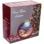 Сувенир с подсветкой «Новогодний шар» 20.9*8.5*21.3 см (8 мелодий, USB + батарейки, подсветка, парящий снег)