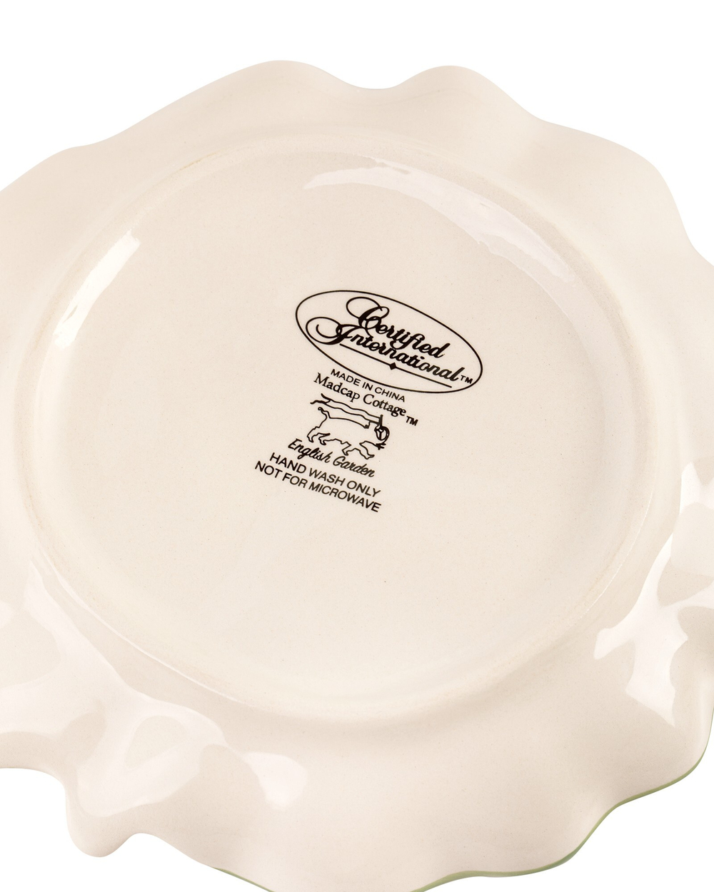 Тарелка десертная 15см 3D Certified Int Весенний сад Капустный лист