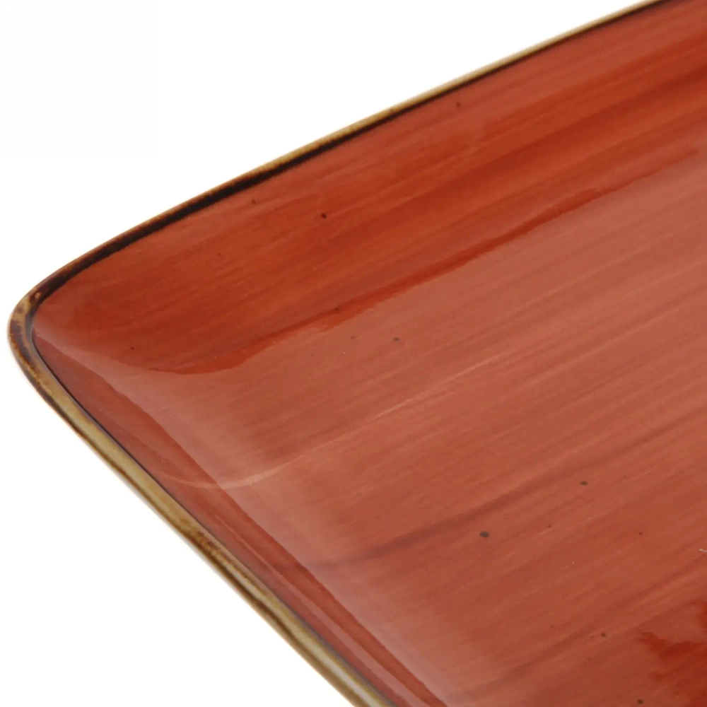 Тарелка керамическая «Corsica orange» 26*26*2см