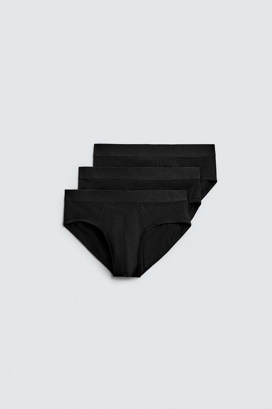 ZARA СЛИПЫ БАЗОВЫЕ, ЧЕРНЫЙ (3 шт.)