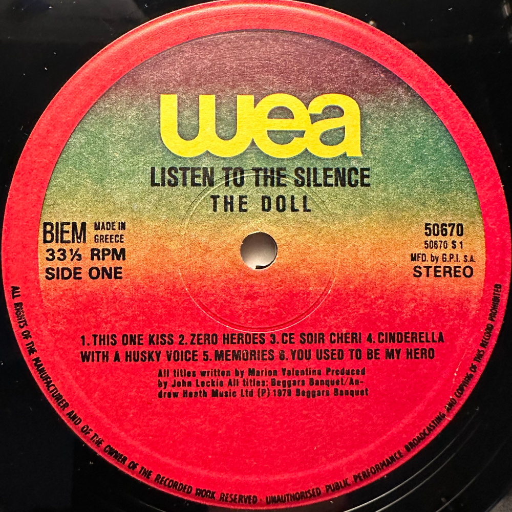 The Doll ‎– Listen To The Silence (Греция 1979г.)