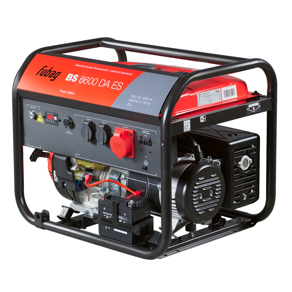 Бензиновый генератор трехфазный Fubag BS 6600 DA ES
