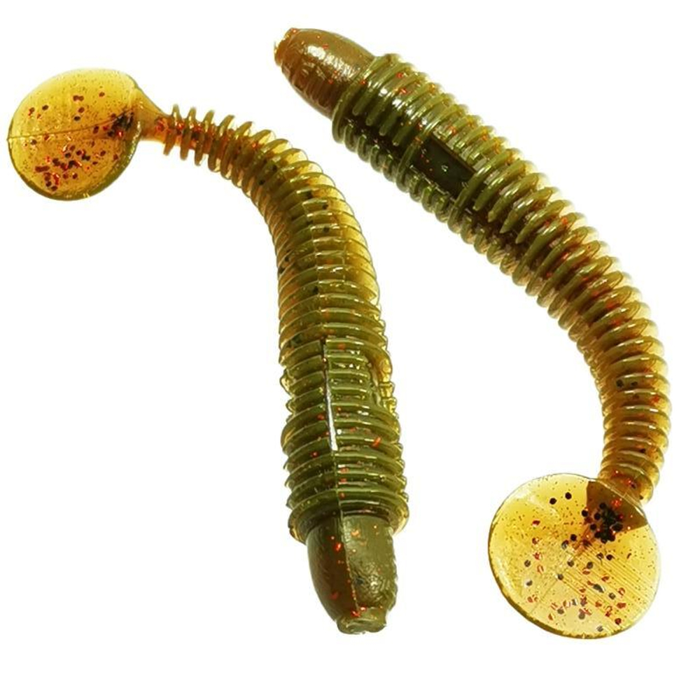 Рыболовные, силиконовые приманки виброхвост RuBaits Bomb Ribster. Набор для рыбалки на щуку судака окуня форель. На спиннинг джиг микроджиг.