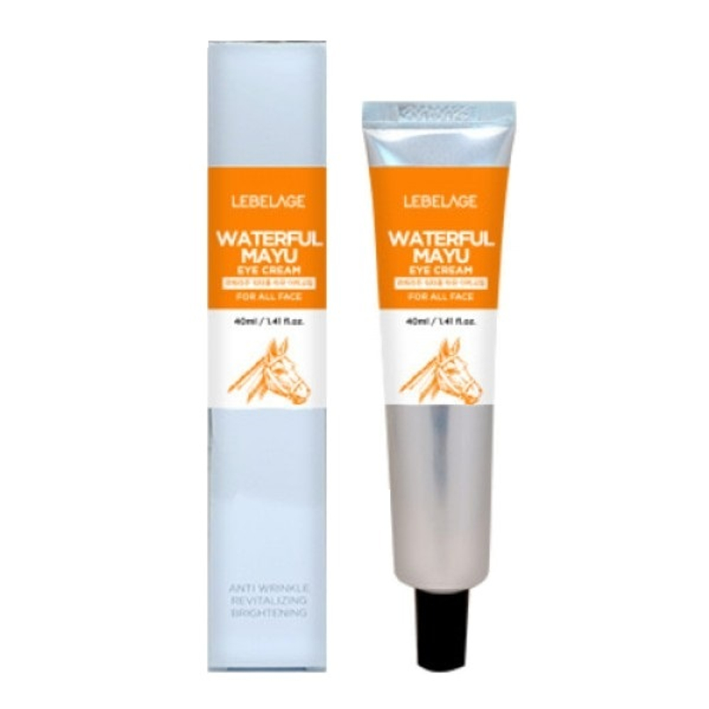 Крем для глаз увлажняющий с лошадиным маслом Lebelage Eye Ampule Cream Waterful Mayu 40мл