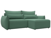 Диван угловой Лига-051 НПБ угол универсальный ЗЕЛЁНЫЙ Амур 11 зеленый