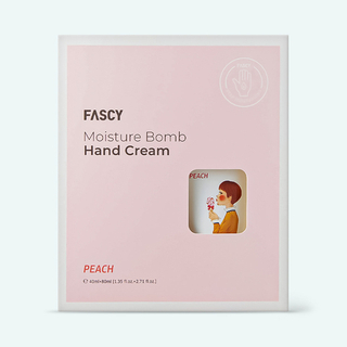Набор кремов для рук с экстрактом персика FASCY Moisture Bomb Hand Cream Set Peach 80 мл + 40 мл