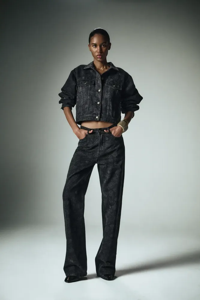 Zia-Alice, джинсовый комплект из хлопка с цветочным принтом