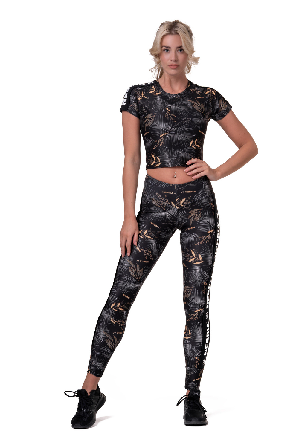 Кроп топ CROP TOP ACTIVE BLACK 568 VOLCANIC BLACK