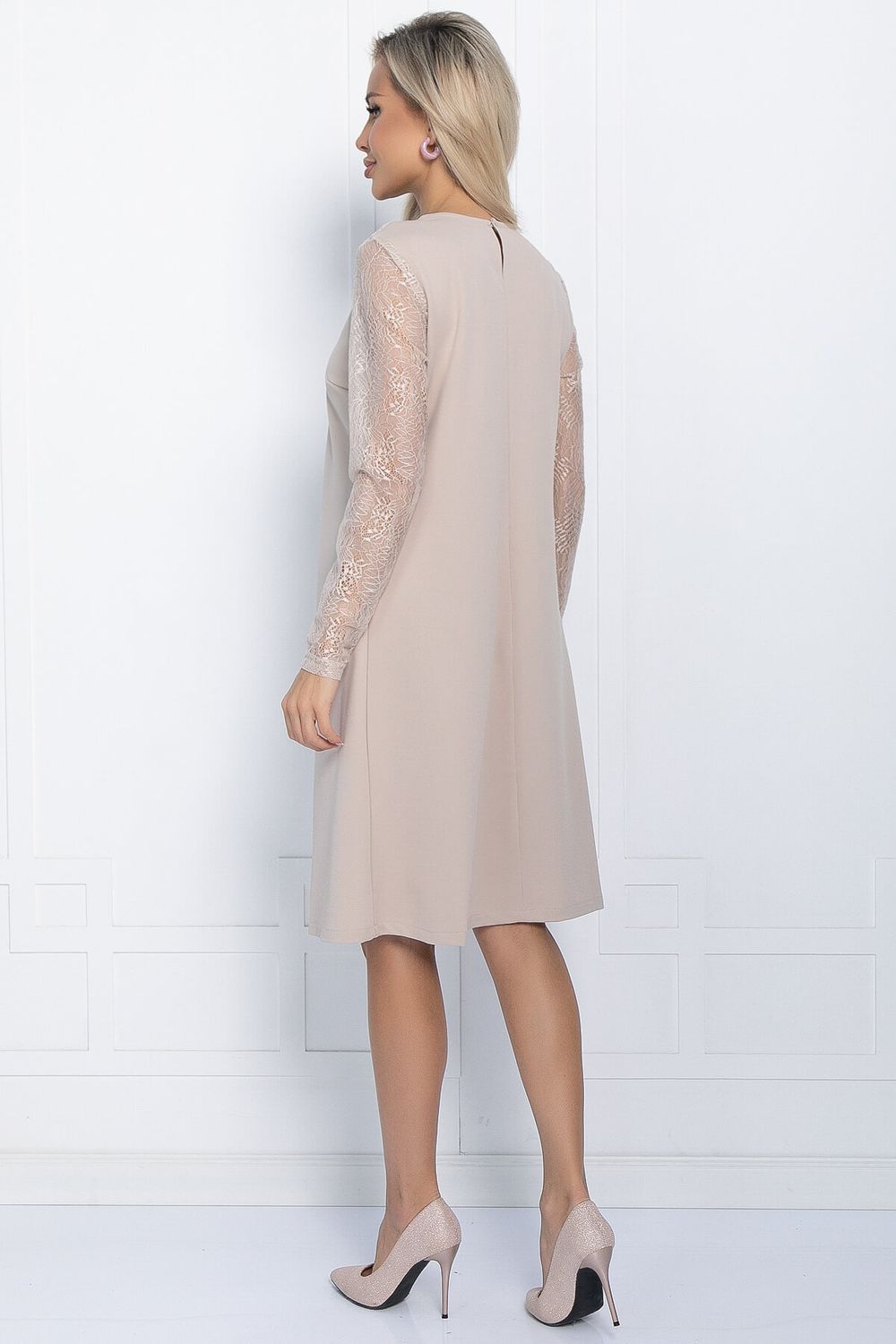 Платье Кружевная нежность (бежевое) П11397 LT Collection