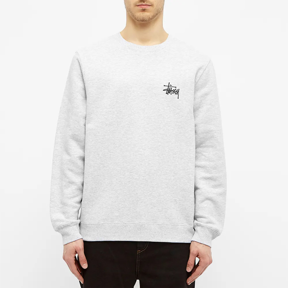 Толстовки Stussy Basic logo, 1914464ASHH