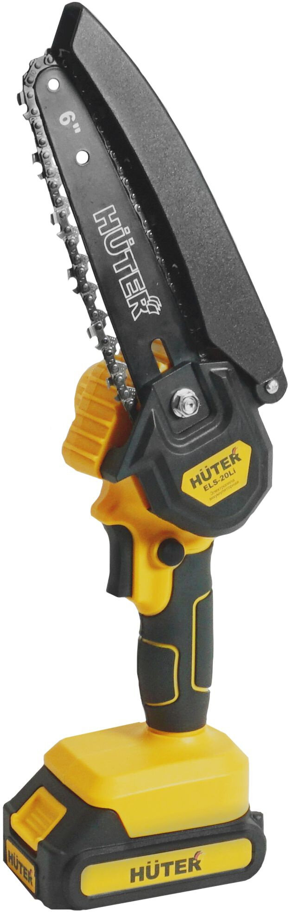 Электропила Huter ELS-20Li, аккумуляторная, прорезиненная рукоять