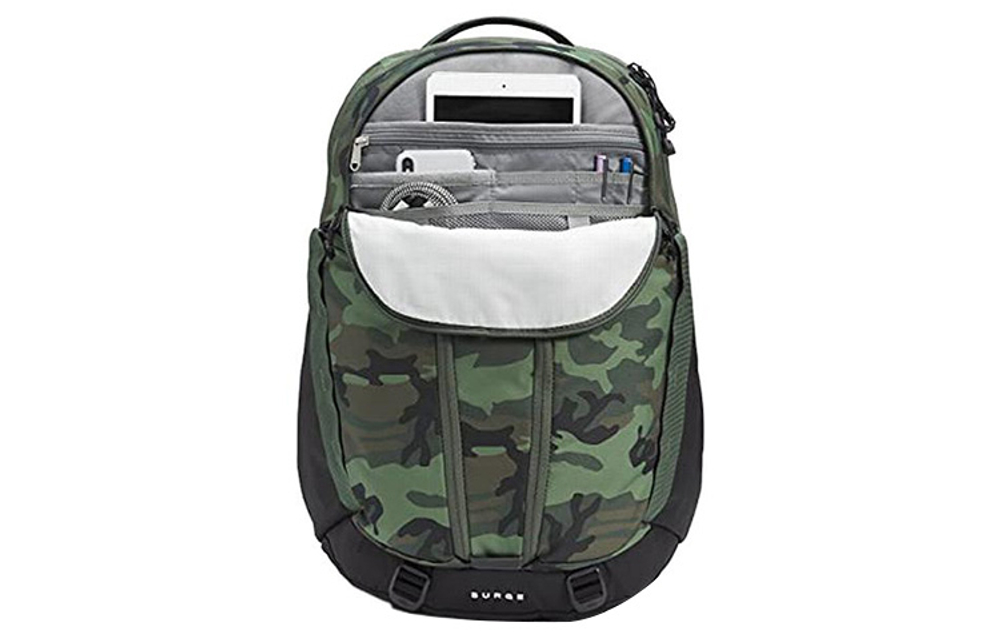 THE NORTH FACE Surge 31L Backpack Double Shoulder Outdoor Bag Nylon Camouflage Unisex